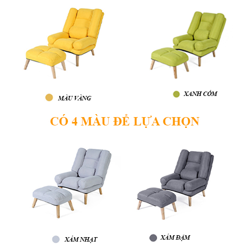 [FREESHIP + TẶNG ĐÔN] Ghế Sofa Thư Giãn Nghỉ Ngơi, Ghế Sofa Phong Cách Hàn Quốc Điều Chỉnh Lưng Ghế 6 Mức Kiểu Dáng Sang Trọng Có Khóa Kéo Dễ Dàng Vệ Sinh