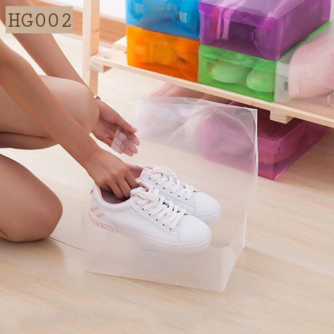 Hộp đựng giày trong suốt nhiều màu giá rẻ