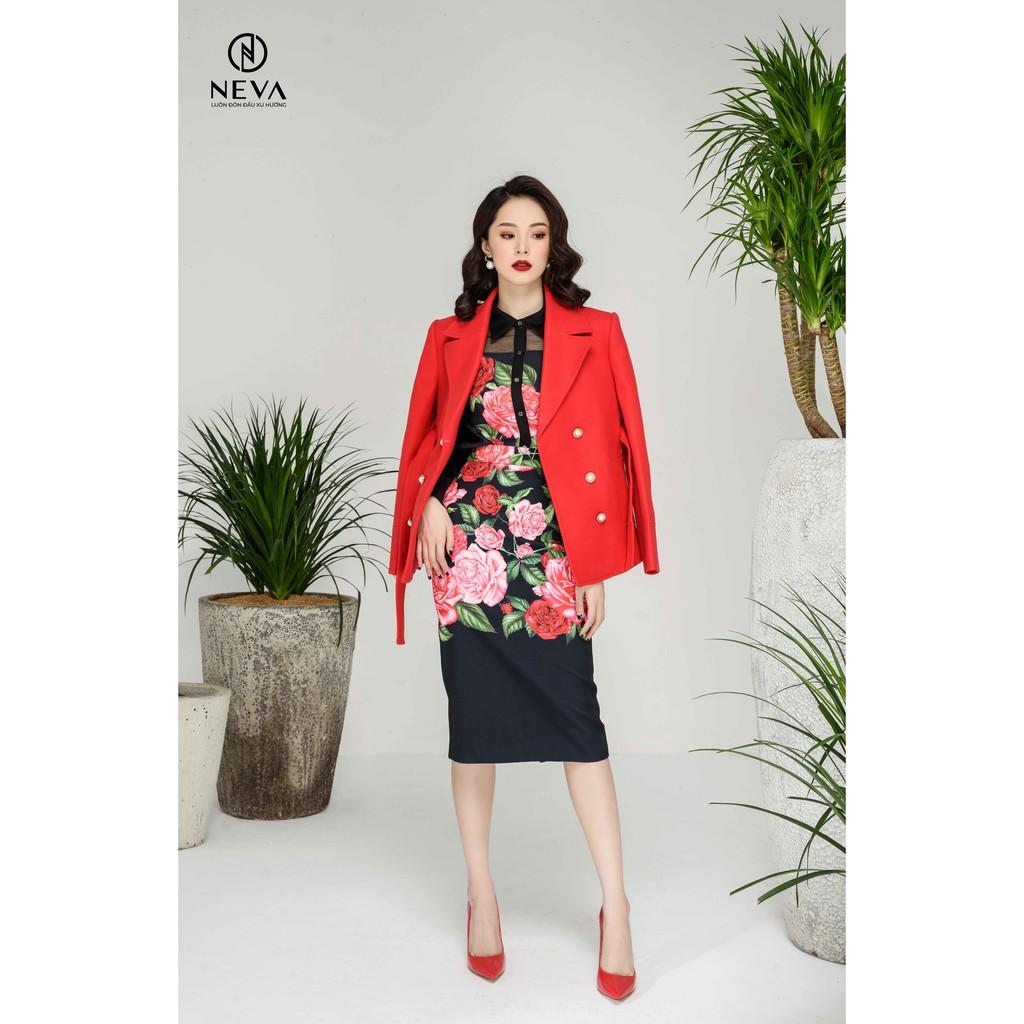 ÁO VEST BLAZER DẠ ĐỎ NEVA W700121