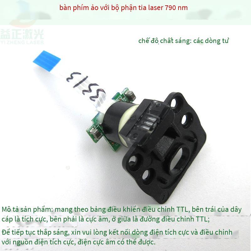 Bàn phím laser ảo kiểu mới nhất với màng cách tử 650nm50mw thành phần ánh sáng đỏ 790nm15mw dòng cận hồng ngoại