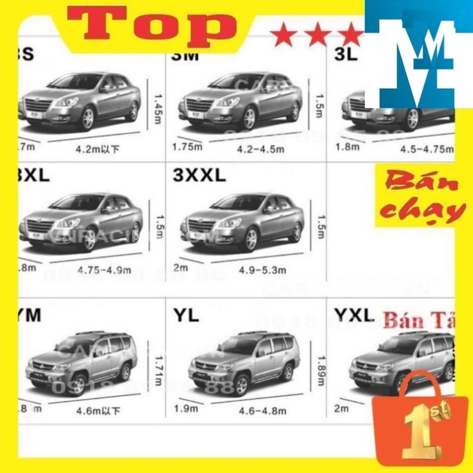 Bạt phủ toàn xe 3 lớp chống xước, chống nắng, chống cháy cho ô tô
