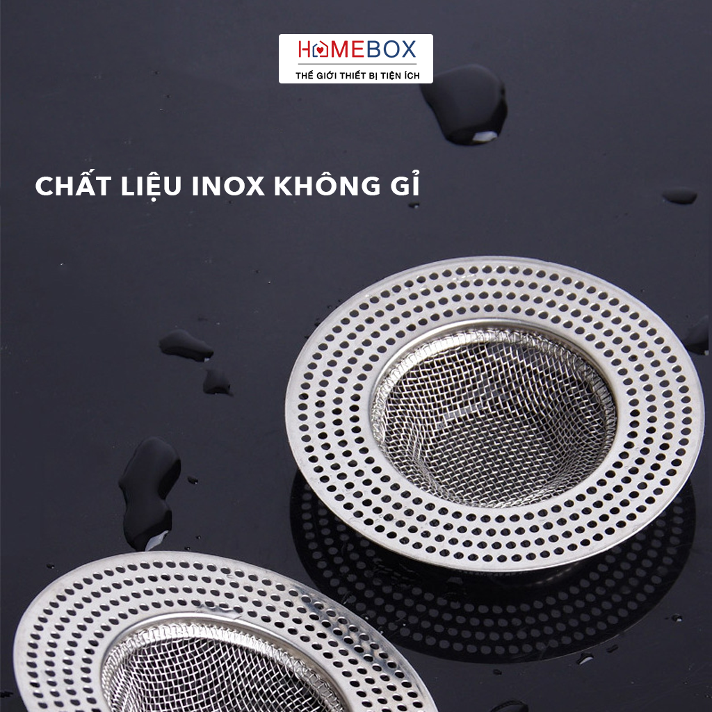 Bịt nắp lọc rác inox nhà tắm JYoohome Giỏ lưới bịt nắp cống chặn rác thoát nước nhanh chống gỉ - Hàng Chính Hãng