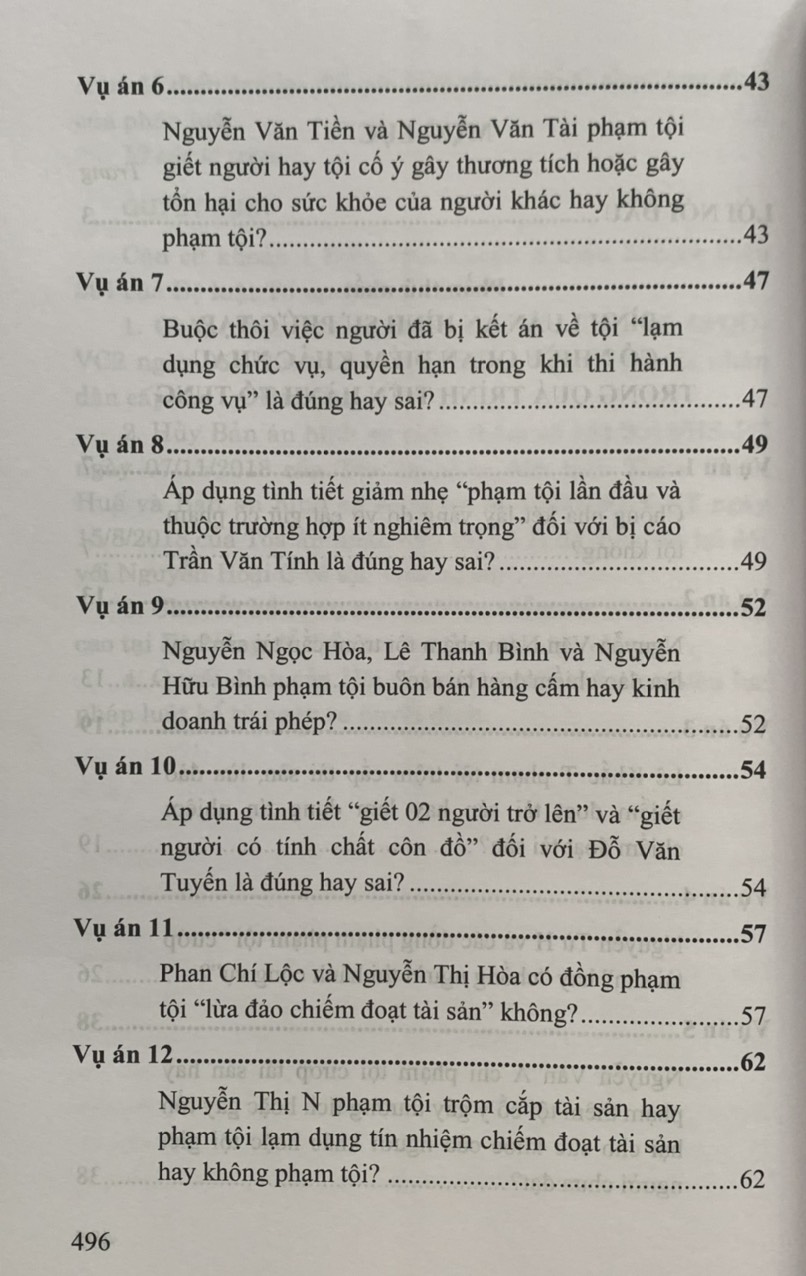 Bình luận án hình sự phức tạp, có nhiều quan điểm khác nhau trong quá trình tiến hành tố tụng và một số án lệ, quyết định giám đốc thẩm (tái bản lần thứ nhất, có sửa đổi, bổ sung)