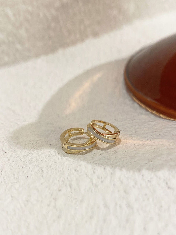 Khuyên tai tròn retro mẫu mới