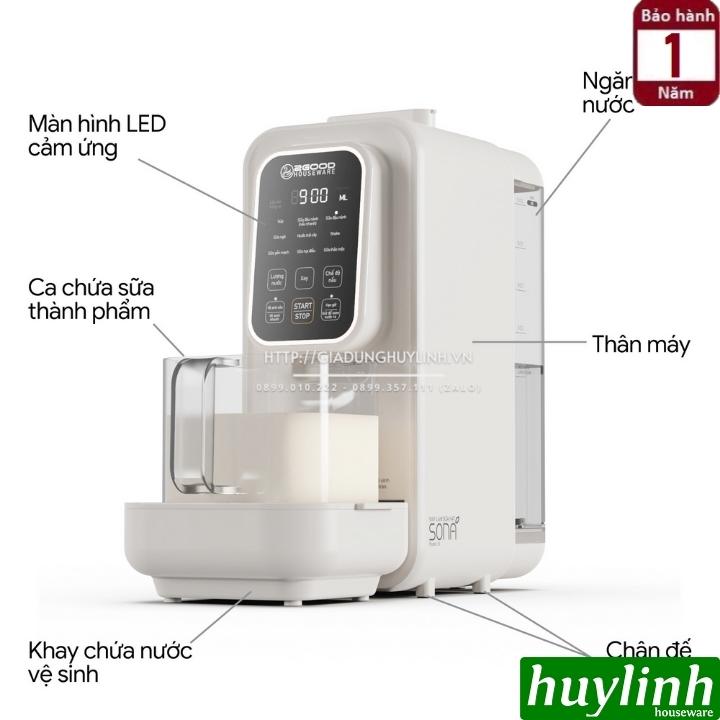 Máy làm sữa hạt đa năng 2Good Sona i8 - 1.2 lít - 9 chức năng - Hàng chính hãng