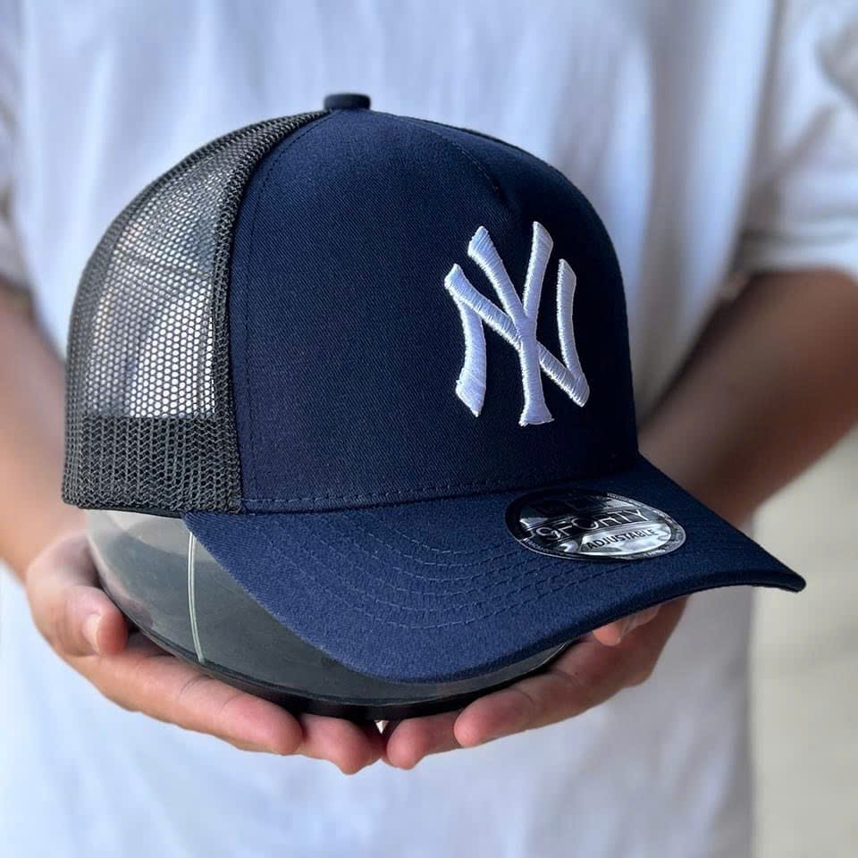 Nón kết, mũ lưỡi trai N.Y vải kaki phối lưới form chuẩn thời trang siêu đẹp