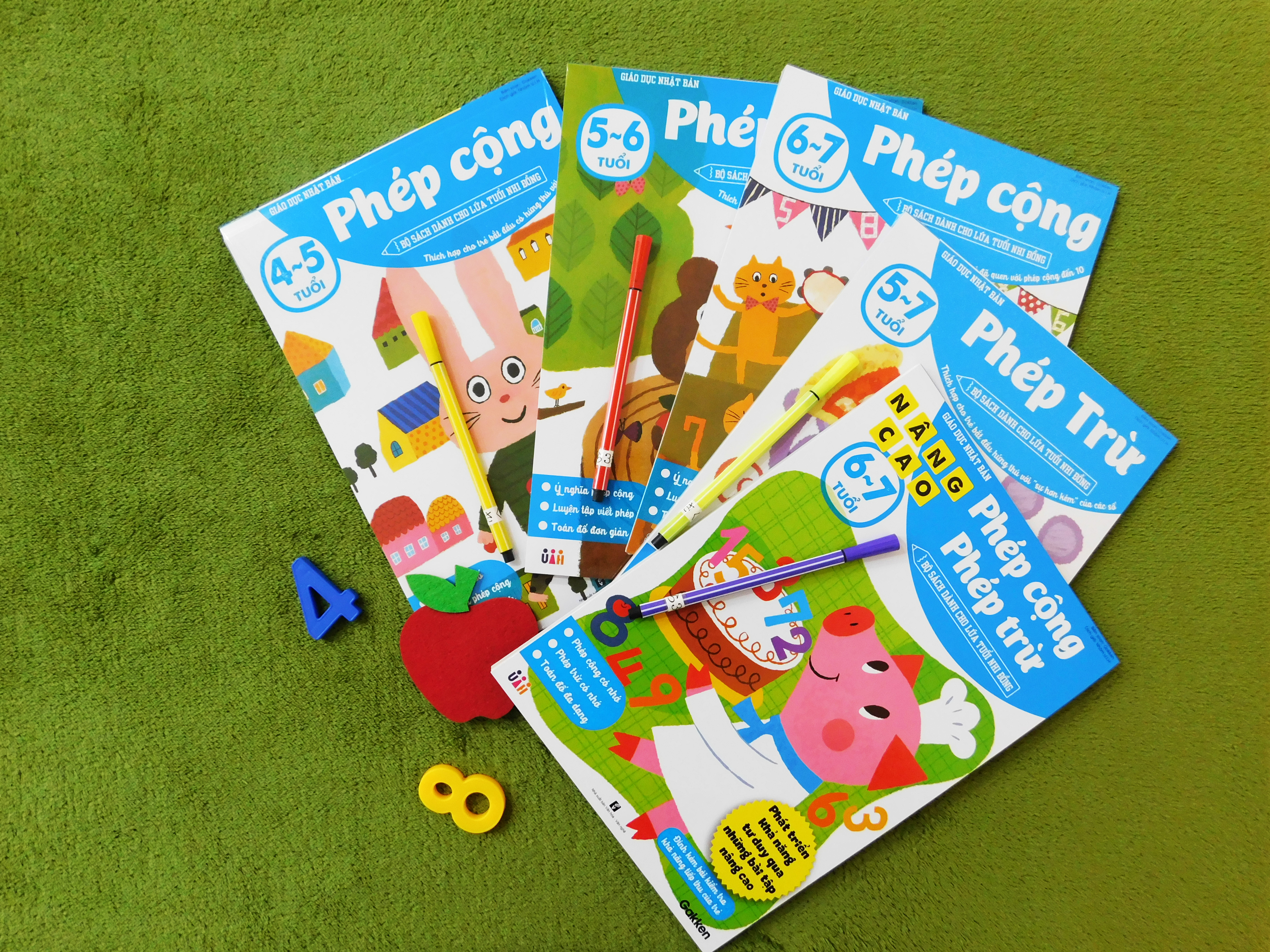 Phép cộng (5~6 tuổi) - Giáo dục Nhật Bản - Bộ sách dành cho lứa tuổi nhi đồng - Thích hợp cho trẻ bắt đầu có hứng thú với phép cộng