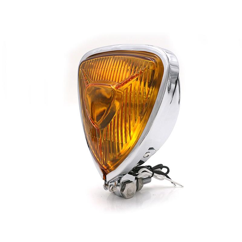 Đèn pha xe máy hình tam giác 12V cho Harley Honda Racer