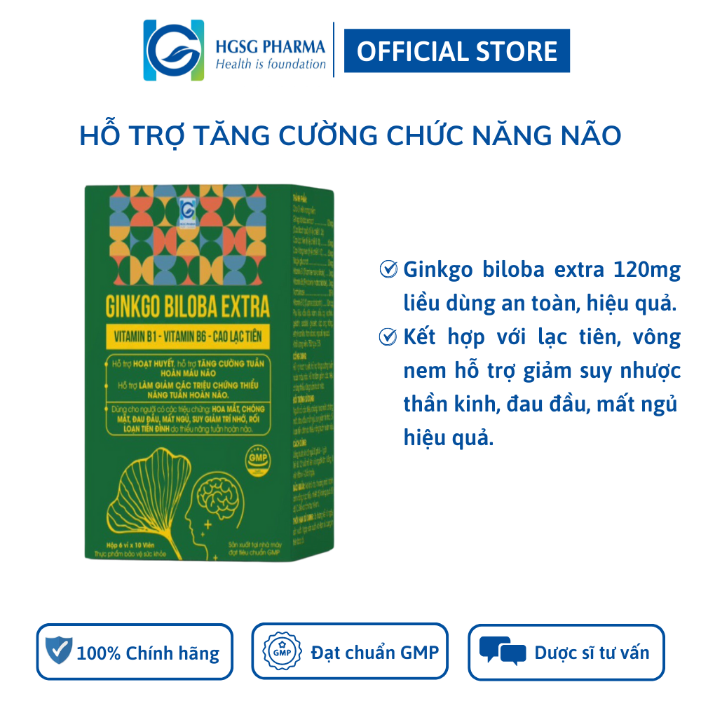 Bộ sản phẩm HGSG Pharma KHỚP PHONG & GINKGO BILOBA EXTRA