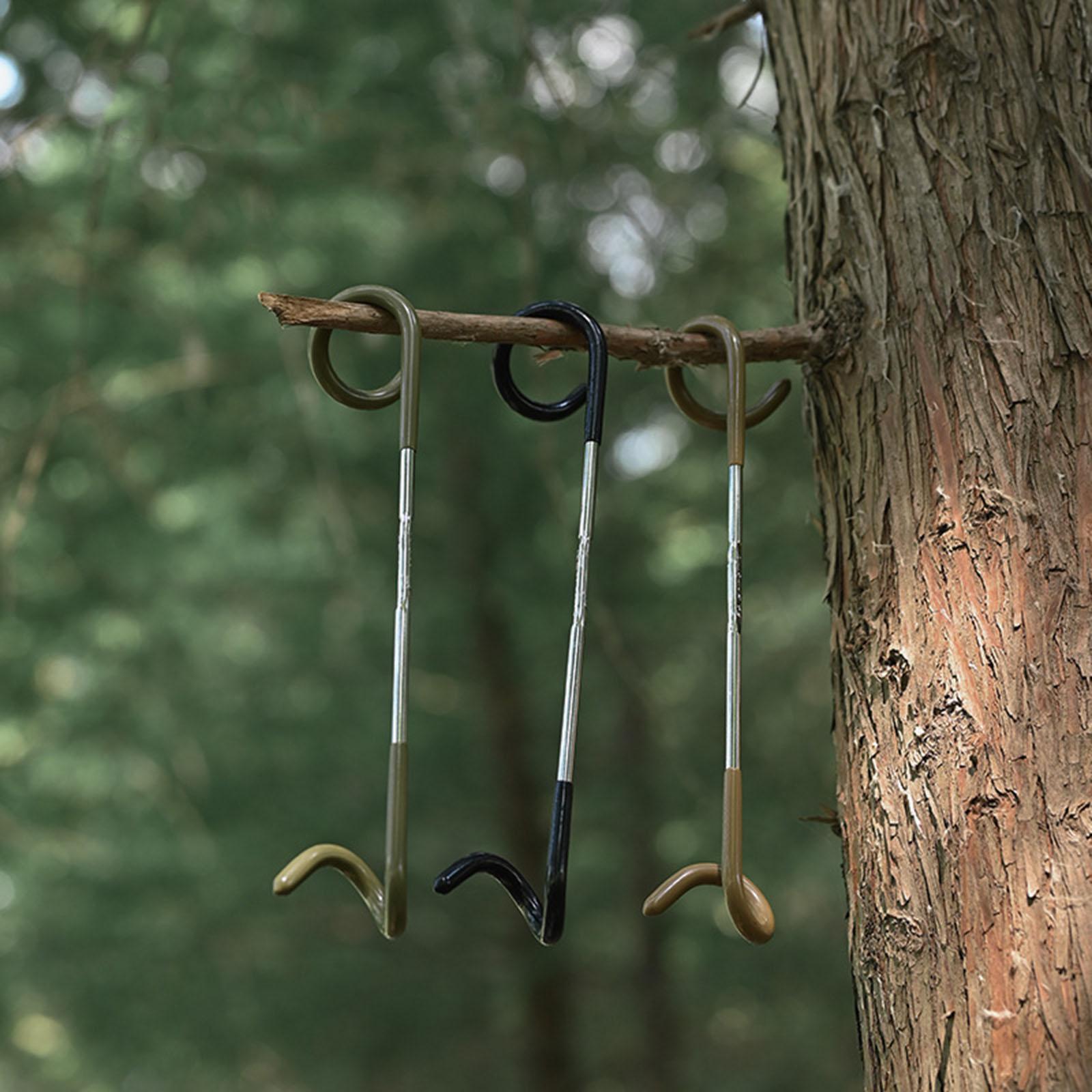 Camping Lamp Hook Double End Holders Camping Light Pole for Traveling Hiking