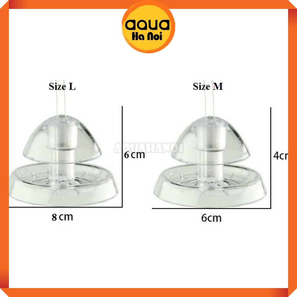 Bẫy loại bỏ ốc hại bằng mica trong suốt - hồ thủy sinh cá tép cảnh - size M/L