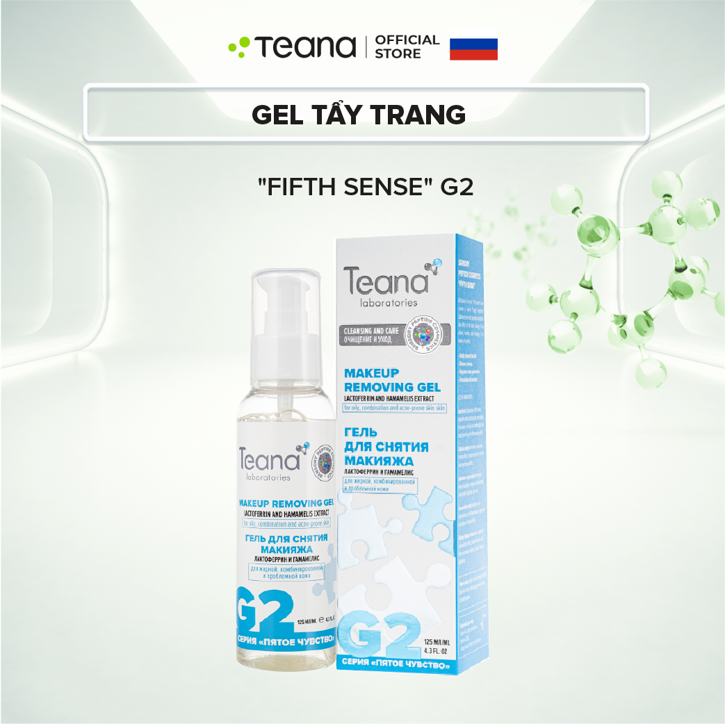 Gel tẩy trang Teana &quot;Fifth Sense&quot; G2 chiết xuất cây phỉ và Lactoferrin