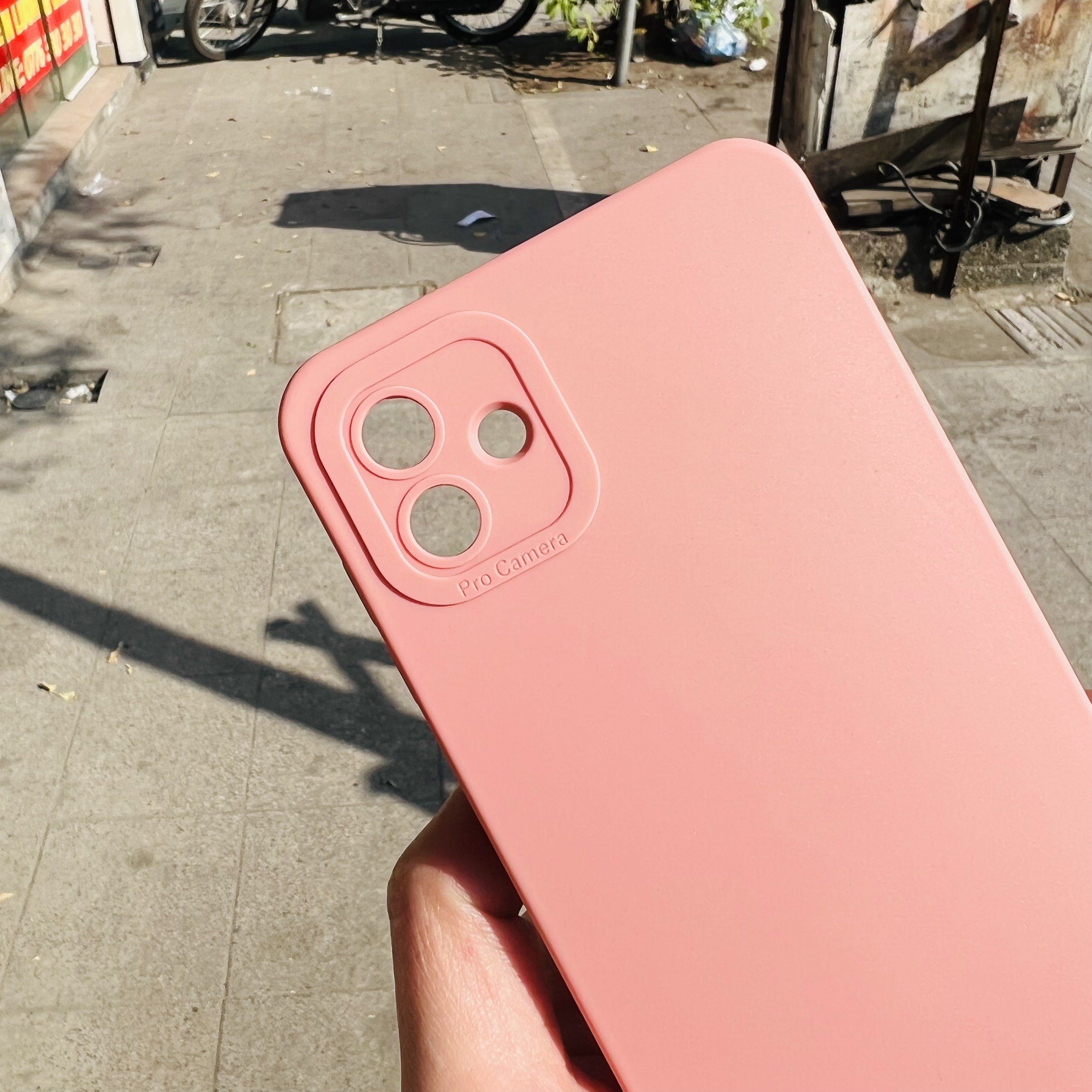 Ốp Lưng Màu 3D bảo vệ camera cho Samsung galaxy A04 không bám vân tay, không trơn trượt