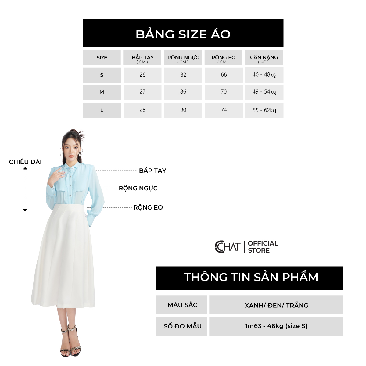 Áo Sơ Mi Nữ Cổ Tàu Kiểu Dáng Suông Chất Chiffon Cao Cấp Mềm Mịn 53FDH2025ST