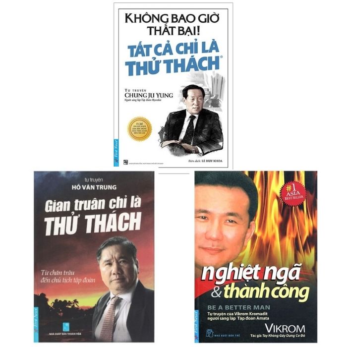 Sách - Combo 3 cuốn: Không Bao Giờ Là Thất Bại! Tất Cả Là Thử Thách (Tái Bản 2019) + Gian Truân Chỉ Là Thử Thách + Nghiệt Ngã Và Thành Công (Tái Bản 2018)