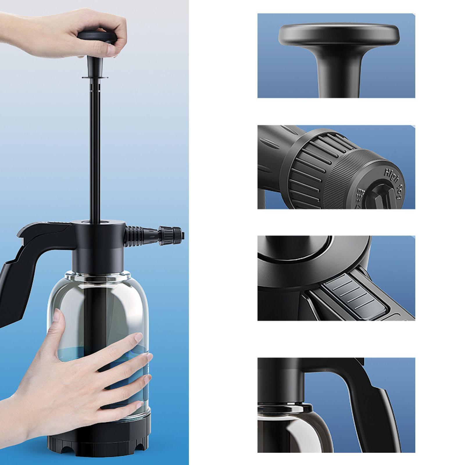 2.0L Lawn Car Wash Pump Foaming Sprayer Black