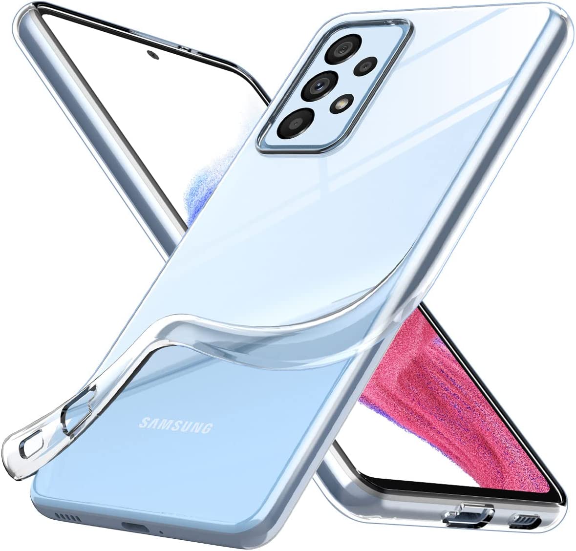 Ốp lưng silicon dẻo trong suốt mỏng 0.6mm cho Samsung Galaxy A73 5G hiệu Ultra Thin độ trong tuyệt đối chống trầy xước - Hàng nhập khẩu