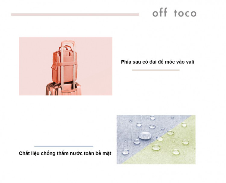 Balo thời trang chống nước, chống sốc cho laptop 9.7 inches off-toco Elecom BM-OF05