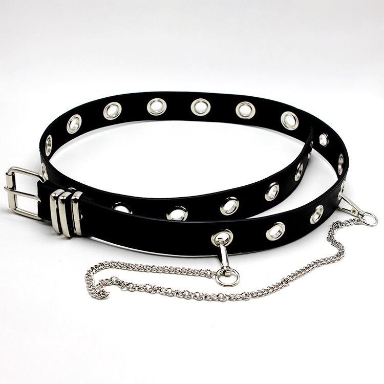 Thắt lưng CHAIN xích nhiều lỗ tròn Dây xích kèm theo belt Chain rời thắt lưng
