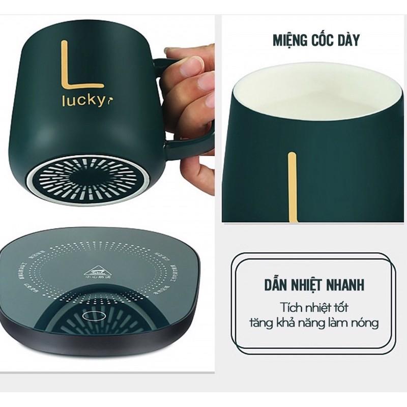 Cốc hâm nóng kèm chân đế điện