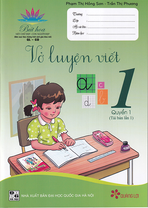 Sách - Vở luyện viết 1 quyển 1