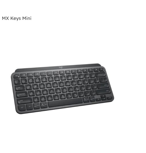 Bàn phím KHÔNG DÂY phát sáng tối giản với các phím emoji và đọc chính tả LogitechMX Keys Mini - HÀNG CHÍNH HÃNG