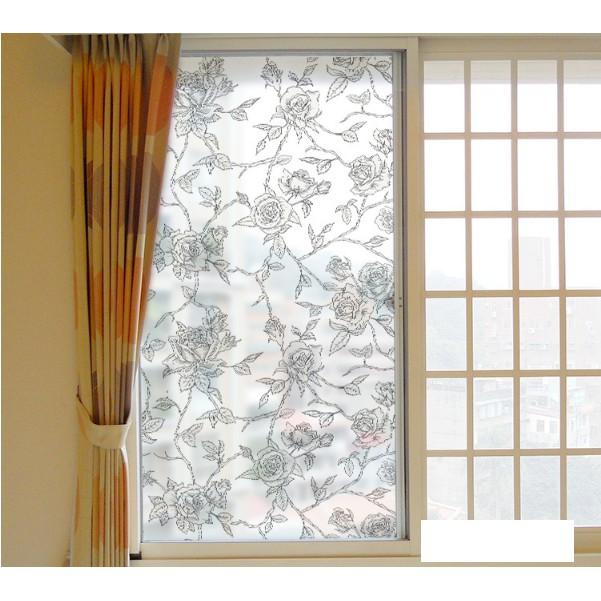 Decal Dán Kính Cao Cấp - Hoa Hồng Xám cực đẹp