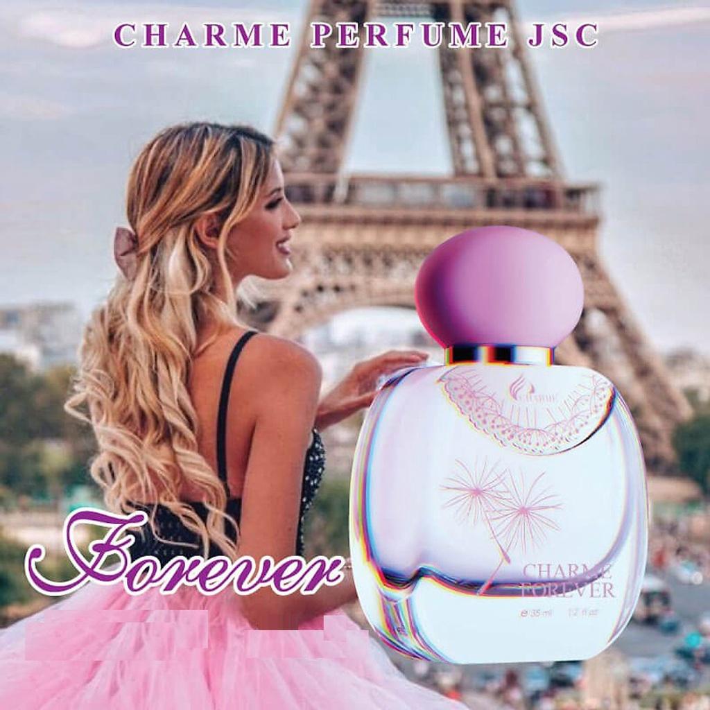 Nước hoa nữ nhẹ nhàng, Charme Forever, mùi hương gợi cảm, tinh tế và thanh khiết, 35ml