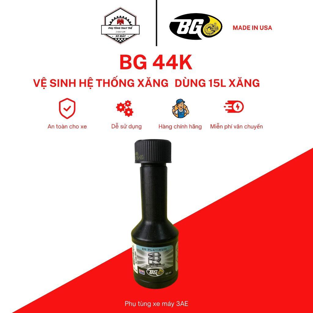 Phụ gia xăng BG 50ml vệ sinh kim phun và buồng đốt