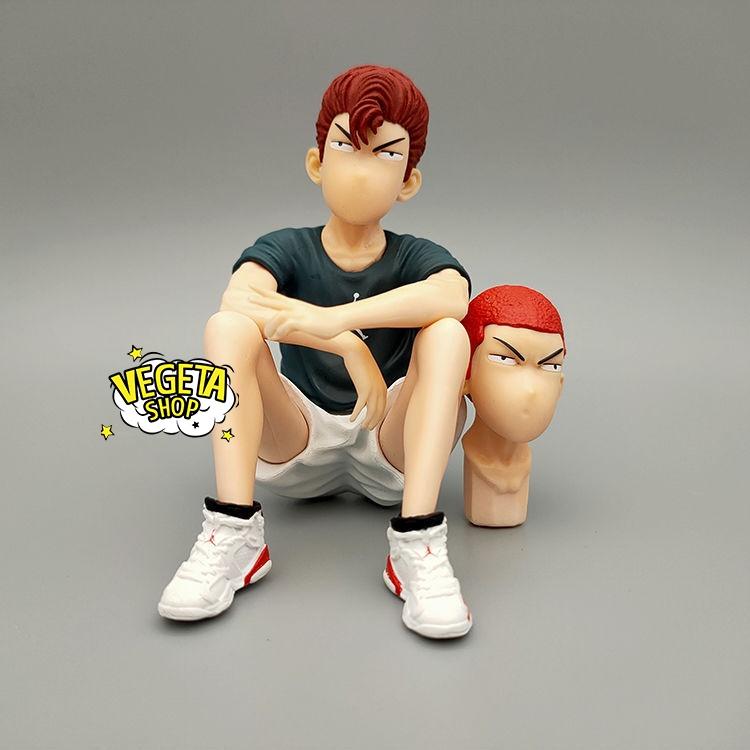 Mô hình Slam Dunk - Bóng rổ Slam Dunk - Trường Shohoku - Hanamichi Rukawa Akagi Mitsui Ryota - Cao khoảng 9cm