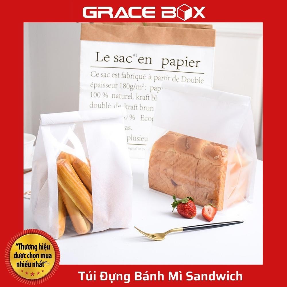 Xấp 10 Túi Đựng Bánh Mì Sandwich, Bánh Ngọt Loại Trơn - Hàng Nhập Khẩu