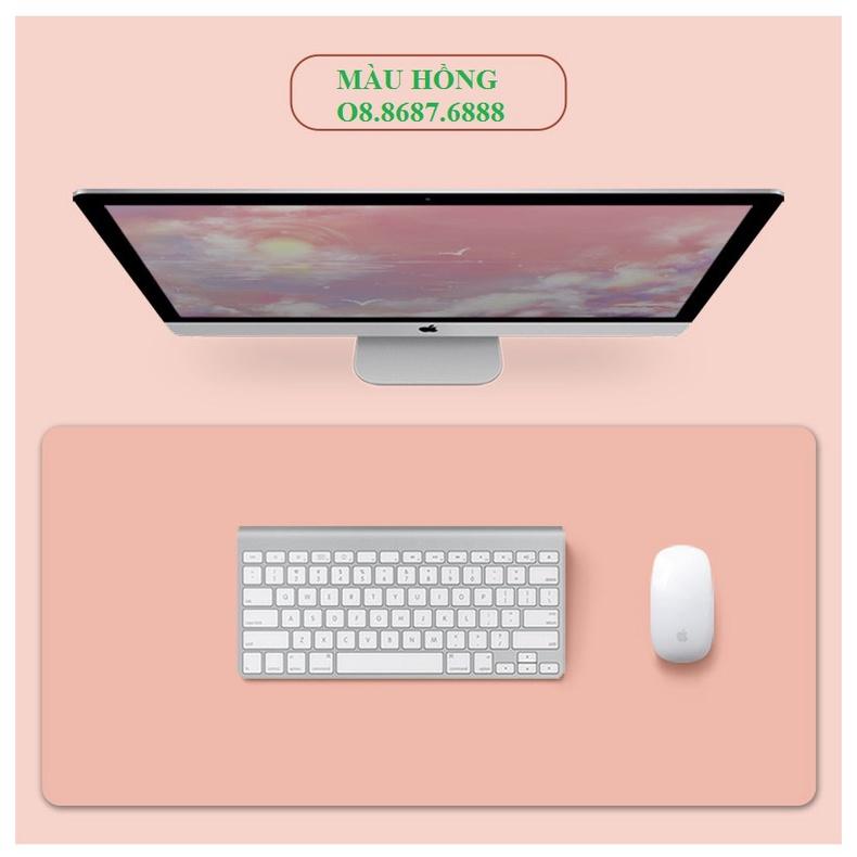 Thảm Trải Bàn Làm Việc DeskPad Da Chống Nước, Miếng Lót Bàn Nhiều Màu Cao Cấp Size 40x60,40x80,50x100