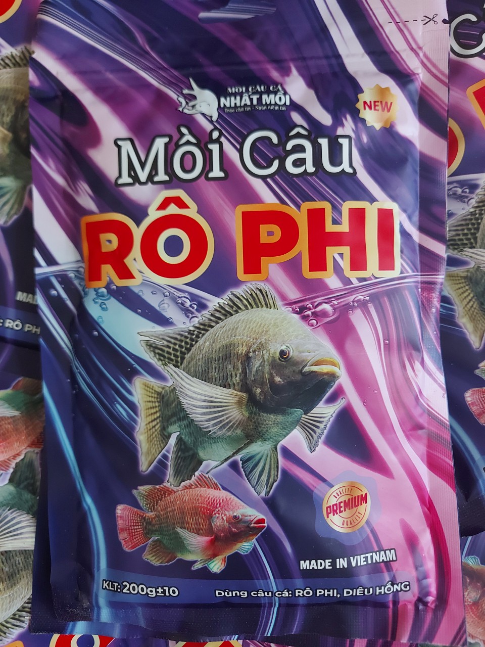 Mồi câu Rô Phi. Mồi câu cá Phú Thành