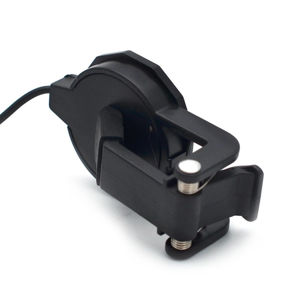2X Durable 1/4'' Plug Jack Acoustic Guitar Soundhole Clip Pickup Black