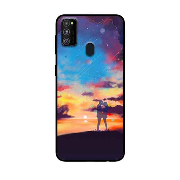 Ốp Lưng in cho Samsung Galaxy M30s Mẫu Vũ Trụ Tình Yêu - Hàng Chính Hãng