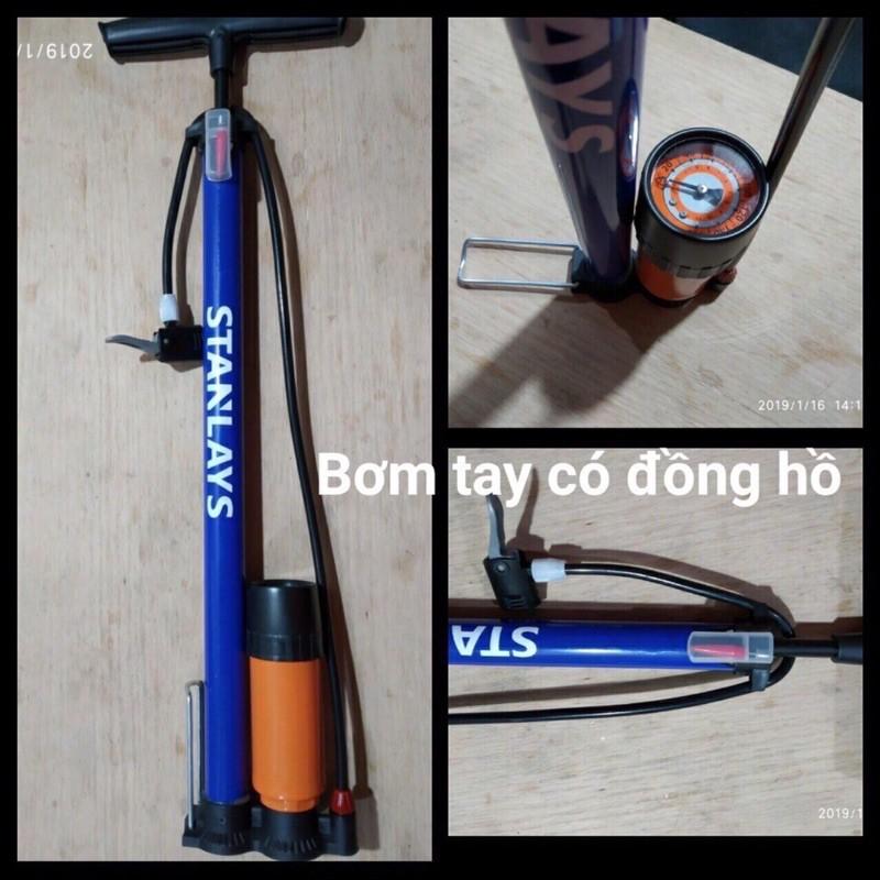 Bơm hơi xe máy mini - Bơm xe máy đạp chân loại tốt