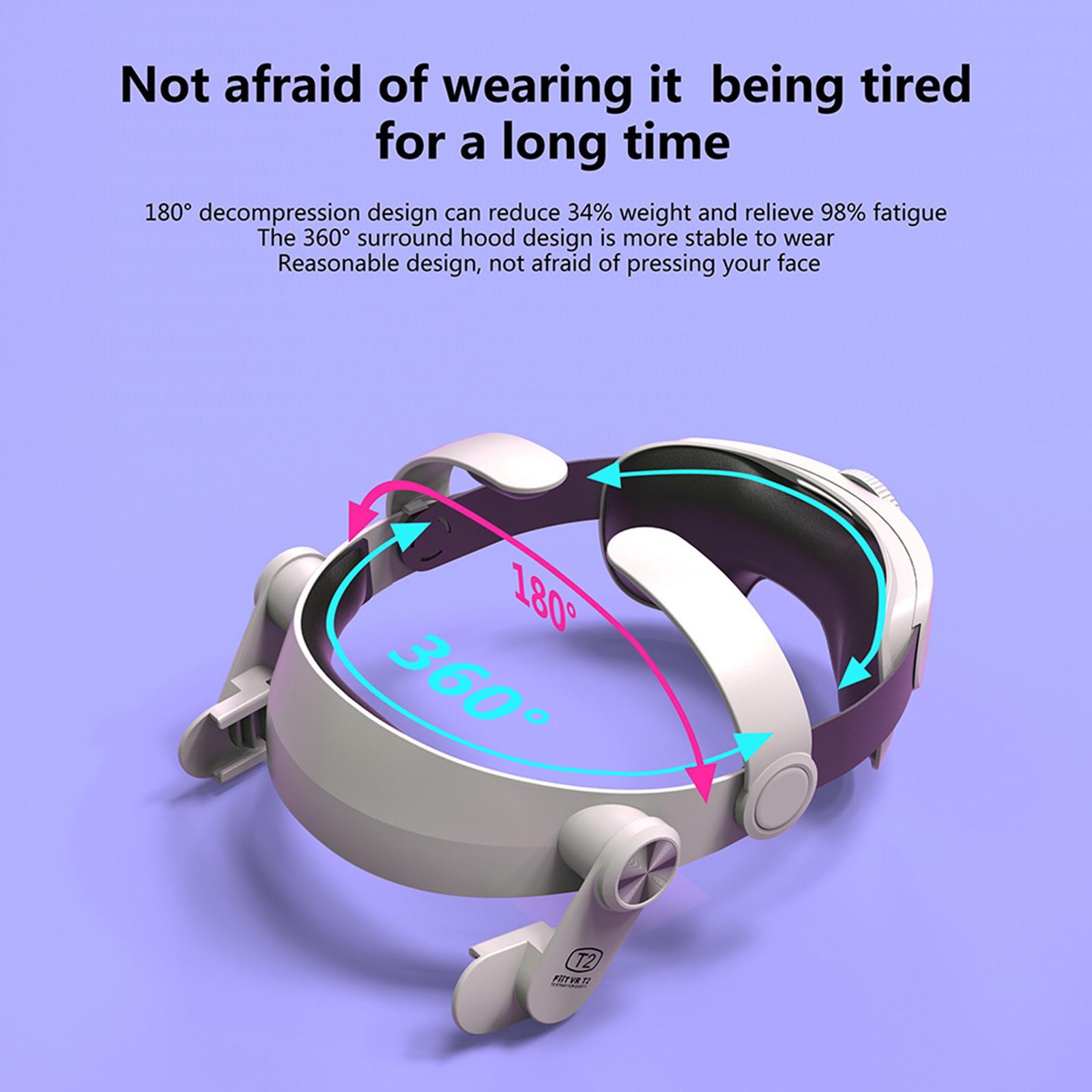 Head Strap Reduce Head Pressure Replacement Removable for Quest 2 Adults