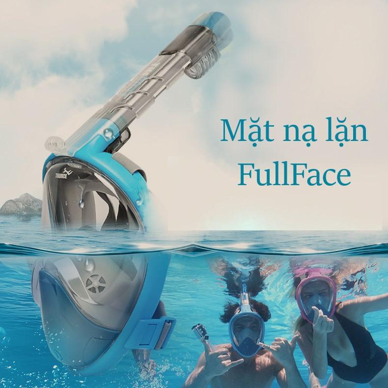 Mặt nạ lặn biển fullface view 180 độ có phao ngăn nước -gd201