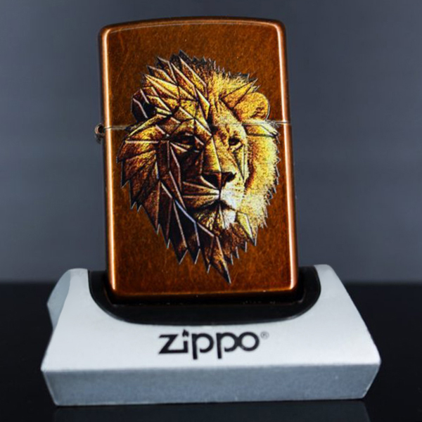 Bật Lửa Zippo 21184 Polygon Lion Design