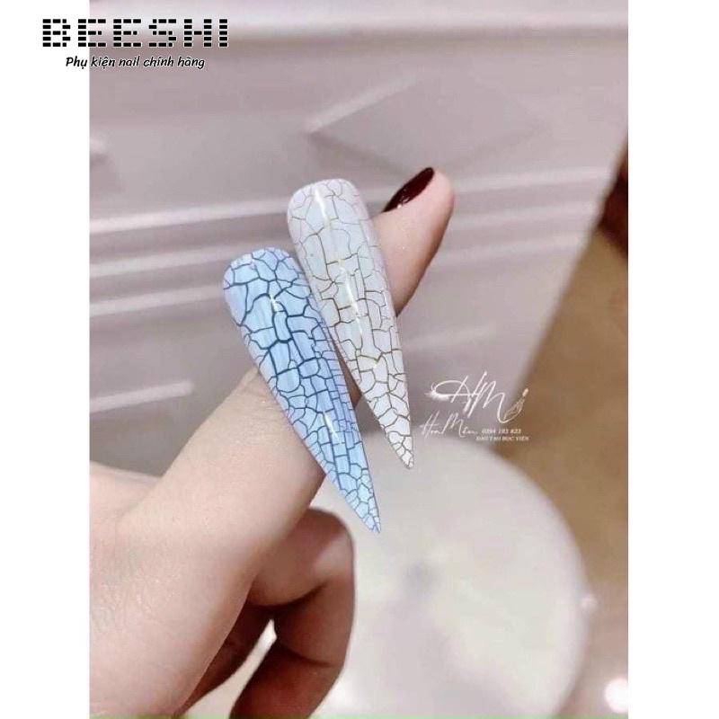 Sơn gel nứt đen trắng beeshi shop nail