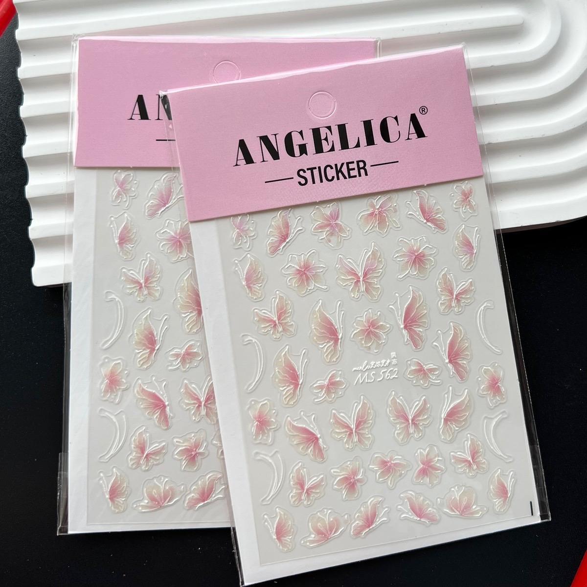 Sticker Dán Móng 5D Nổi Hình Bướm Làm Nail, Miếng Dán Bướm Lấp Lánh Đa Màu Sắc, Tạo Mẫu Móng Độc Đáo, Polyme Cao Cấp Bền Đẹp Nữ Women