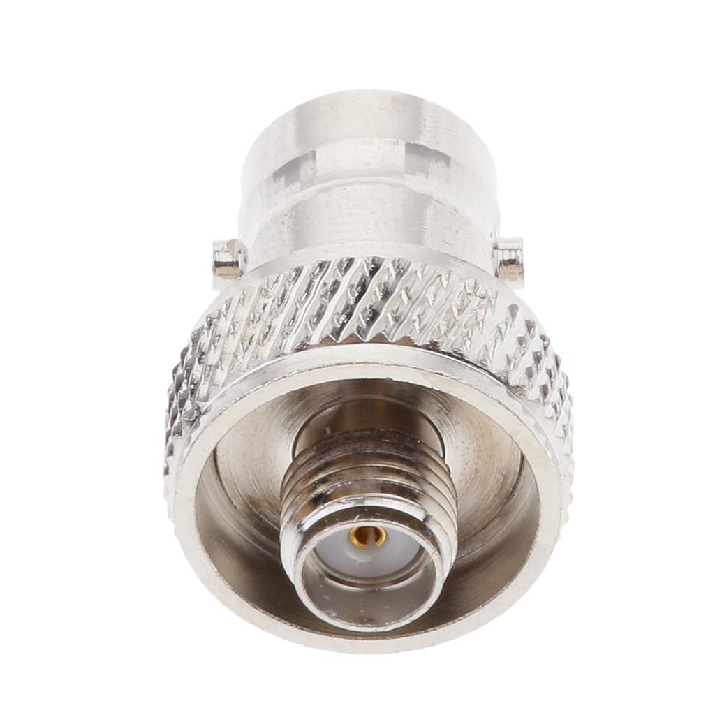 Nickelplated Straight RF Connector SMA Female to BNC Female Adapter