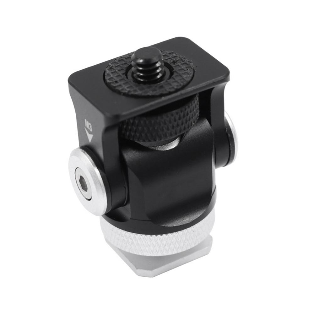 Giá đỡ dạng kẹp mini bằng Hợp kim Alumimun 1/4 inch đầu nối trục vít cho máy ảnh DSLR, Màn hình video,Đèn LED