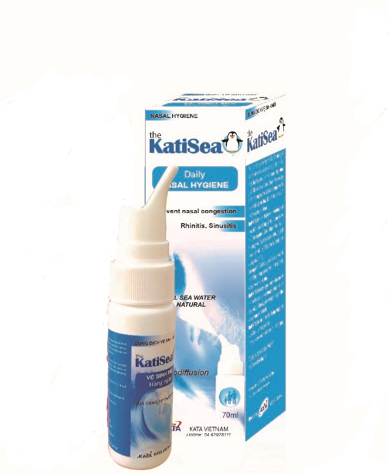 Xịt mũi nước biển KatiSea 70ml - Phòng ngừa các bệnh về Mũi- Hàng chính hãng