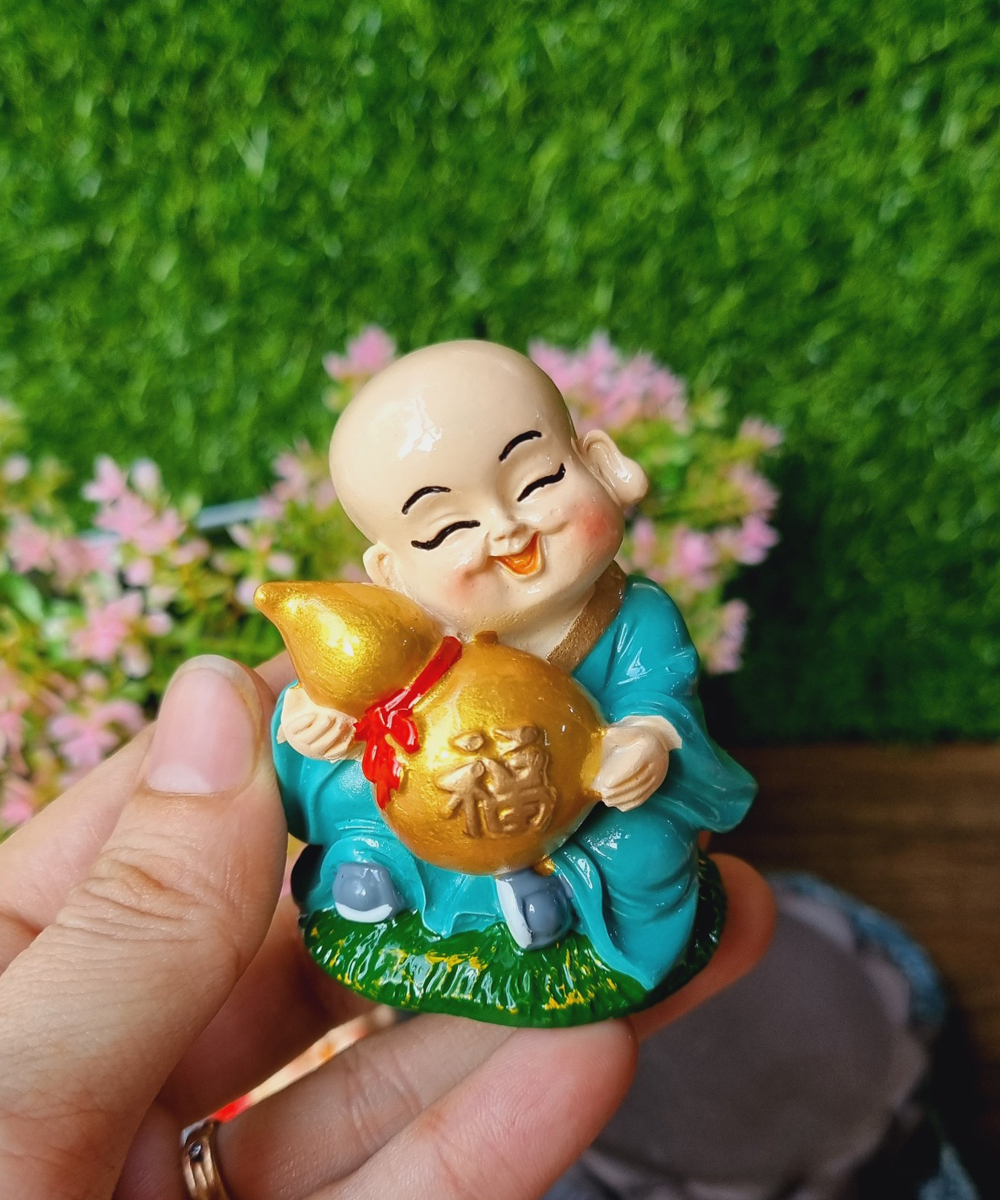 Bộ 05 tượng chú tiểu Ngũ Phúc Lâm Môn 7cm