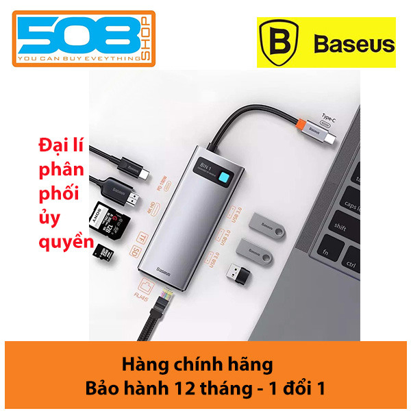 Hub chuyển đổi đa năng Baseus Type-C - HDMI, USB, RJ45, SD, TF,... dành cho Macbook, Notebook, Laptop,... - phân phối chính hãng tại Baseus Việt Nam