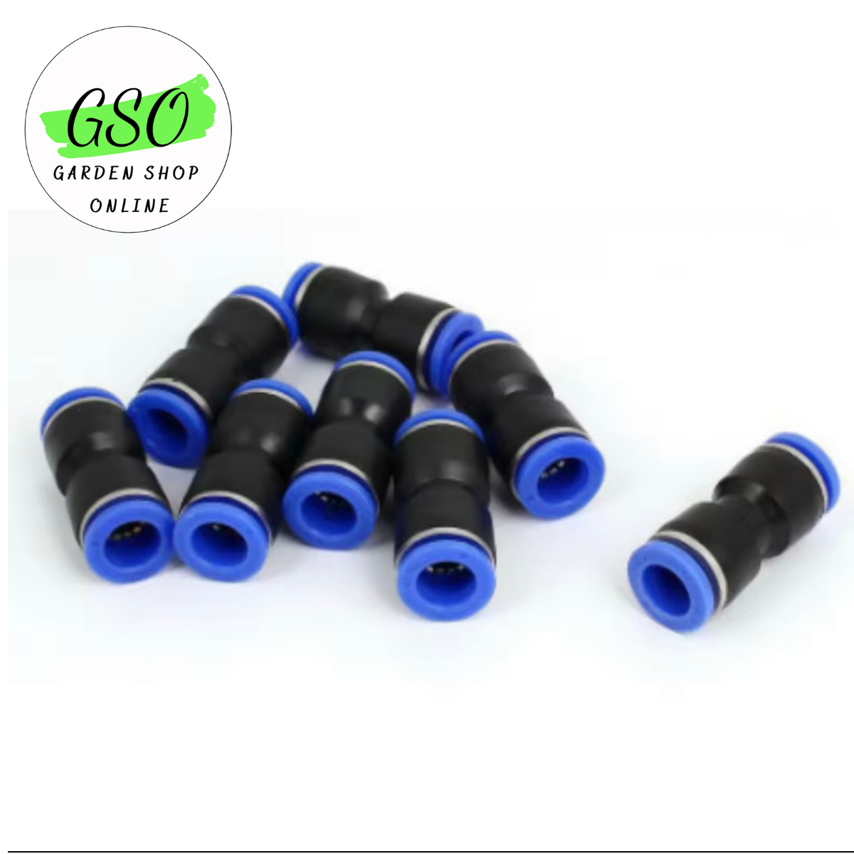 Cút nối thẳng 2 đầu dây hơi khí nén, phun sương, dây hơi 6mm 8mm 10 mm 12mm, PU4 PU6 PU8 PU10 PU12 PU14