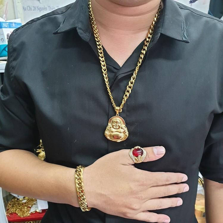 Nhẫn Nam Thần Tài Vonfram Không Phai Màu- Bảo Hành 5 Năm Sử Dụng