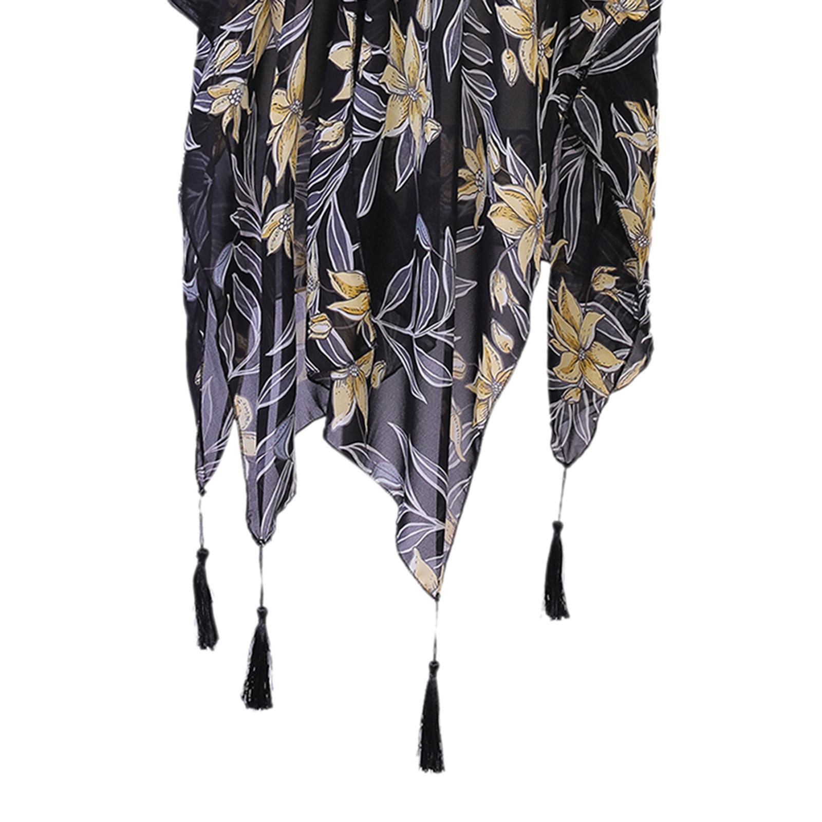 Lady Floral Jacket Loose Sun Protection Cardigan Beach Cover Up
