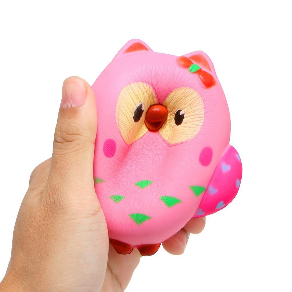 Cute Pink Owl Squishy Slow Rising Cream Toy squishy